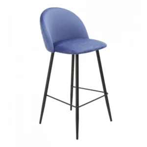 mobiliario-contract-taburete magda metal tapizado velvet azul 4